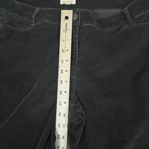 J. Jill Corduroy Pants Straight Leg Womens 14 Petite Black 0725 - Picture 6 of 10